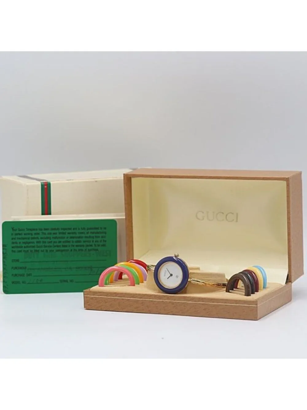 Gucci Change Bezel Quartz White Dial Bangle Watch and Replacement 10